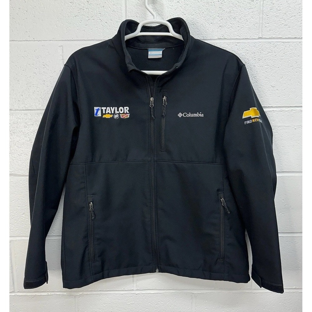 Columbia Ascender Softshell Jacket Black Embroidered Logos / Men's XL
